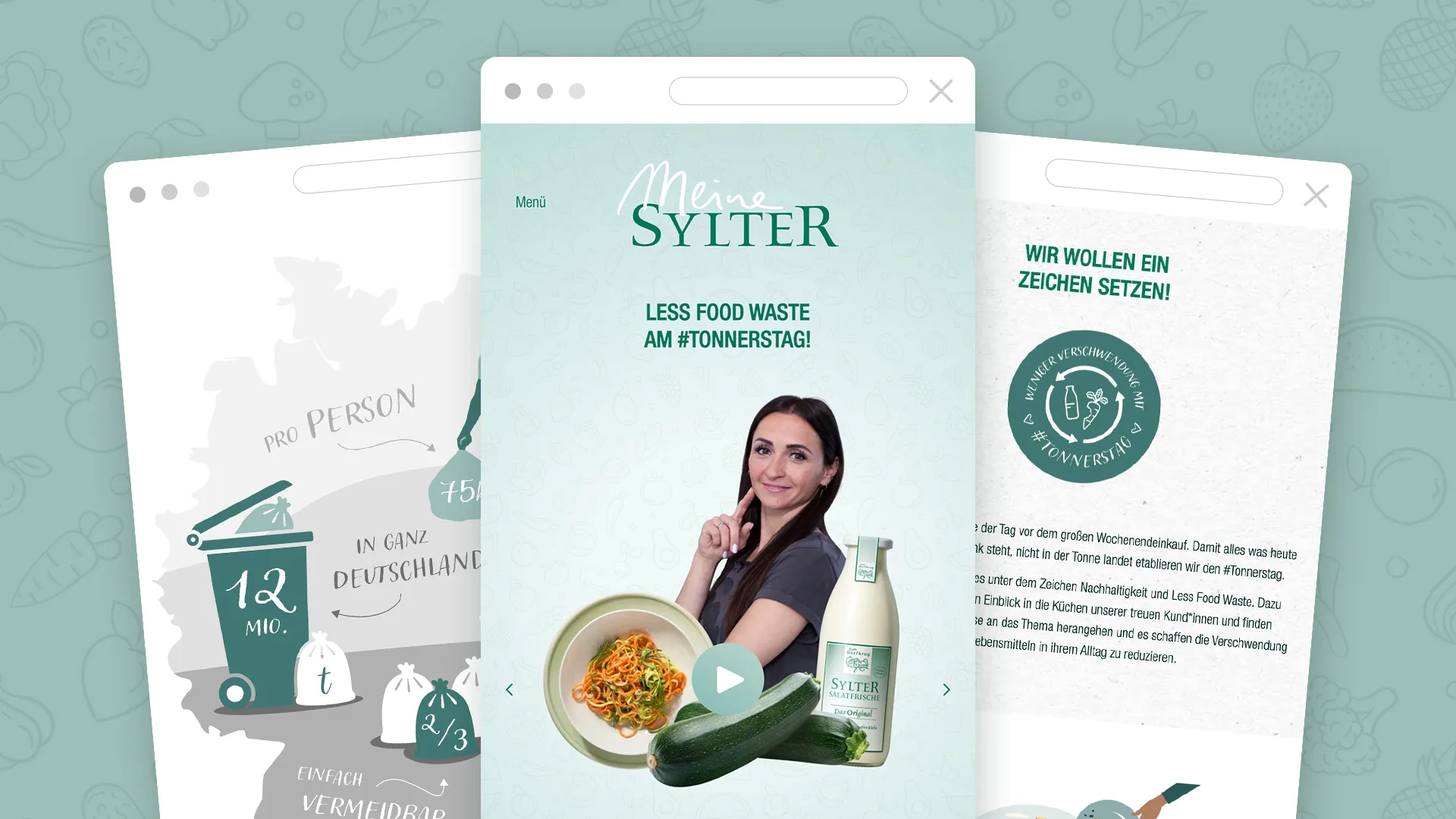 Landingpage aus dem Projekt Tonnerstag